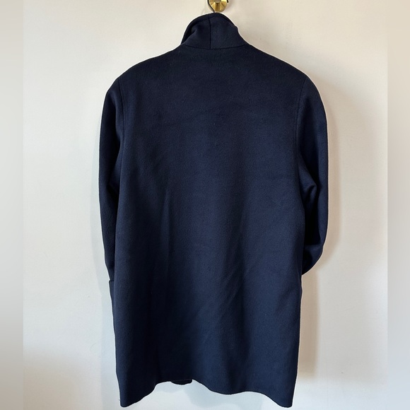Vintage Gold Button Double Breasted Navy Cocoon Peacoat Size Large - Picture 7 of 11